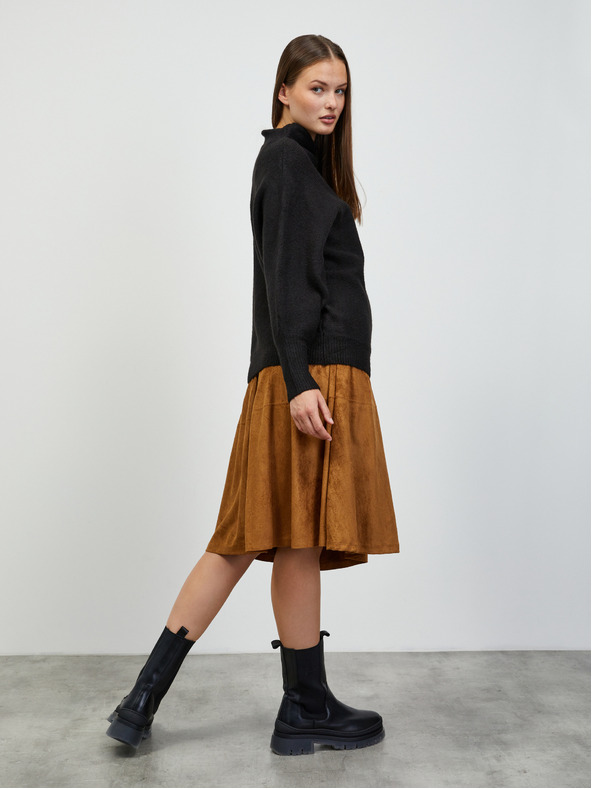 ZOOT.lab Čierny dámsky oversized sveter ZOOT.lab Glynne