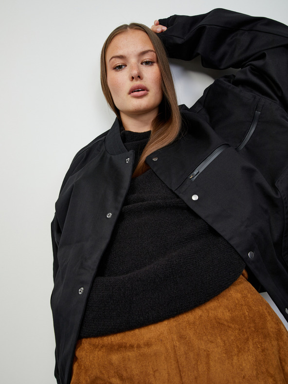 ZOOT.lab Čierny dámsky oversized sveter ZOOT.lab Glynne