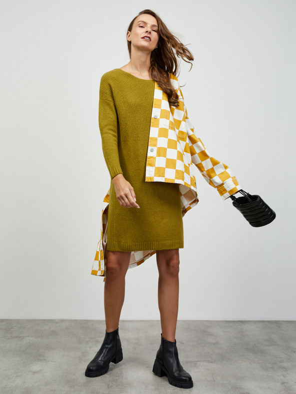 ZOOT.lab Zelené svetrové šaty ZOOT.lab Coryn
