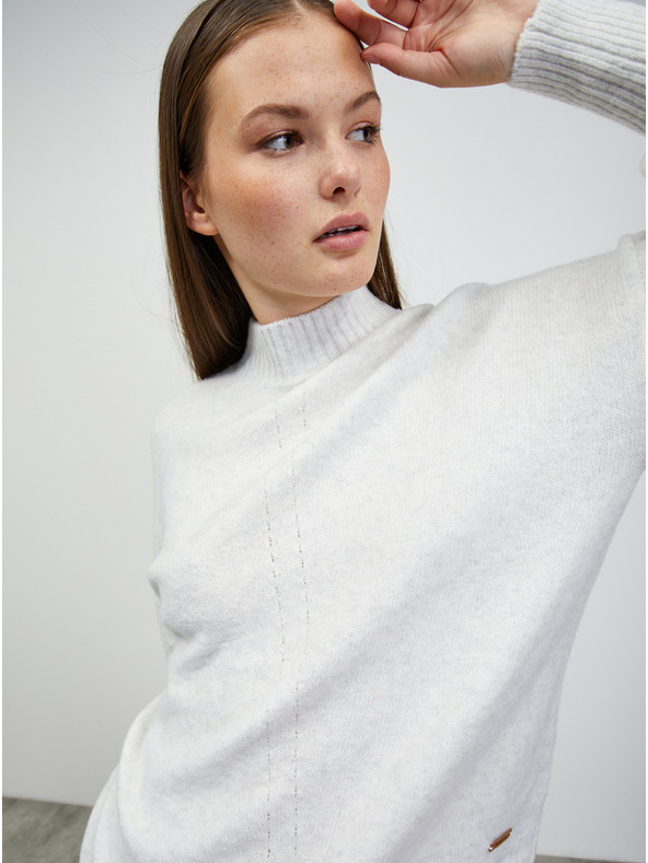 ZOOT.lab Svetlosivý dámsky sveter ZOOT.lab Elisabet