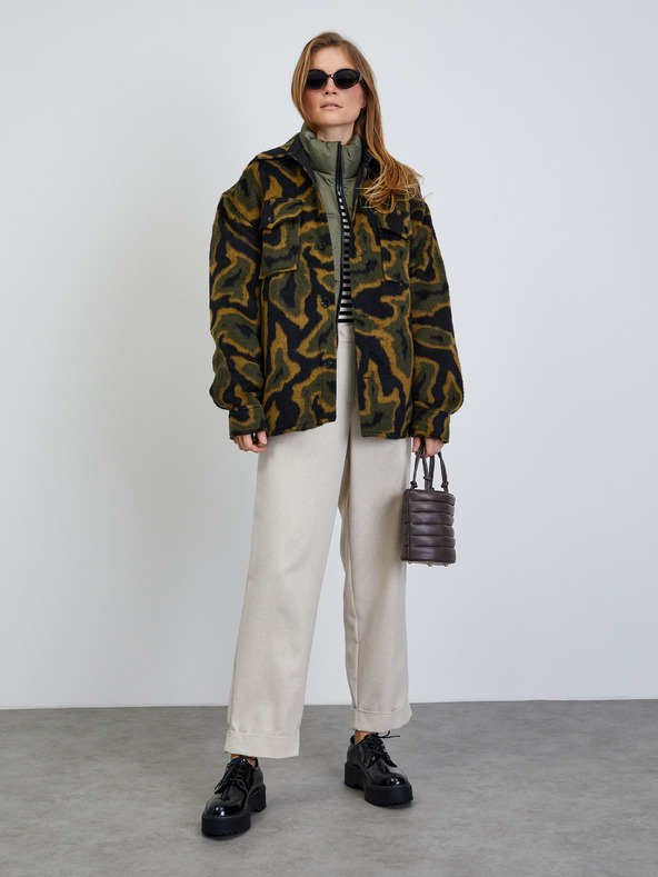 ZOOT.lab Krémové dámske pruhované nohavice ZOOT.lab Deliza