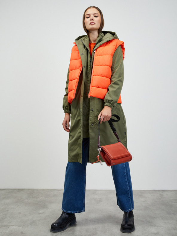 ZOOT.lab Khaki dámska dlhá parka s kapucňou ZOOT.lab Sadie