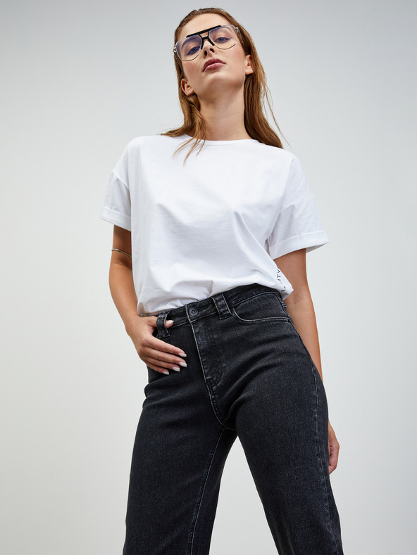 ZOOT.lab Čierne dámske džínsy rovného strihu ZOOT.lab Quinn