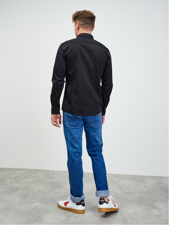 ZOOT.lab Čierna pánska košeľa ZOOT.lab Stanley