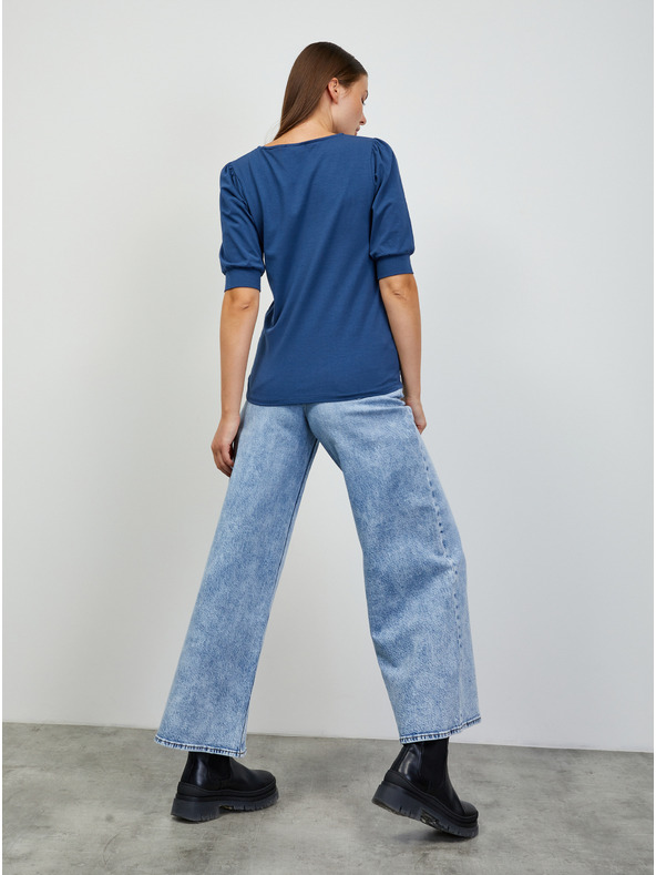 ZOOT.lab Modré dámske základné tričko ZOOT.lab Shia