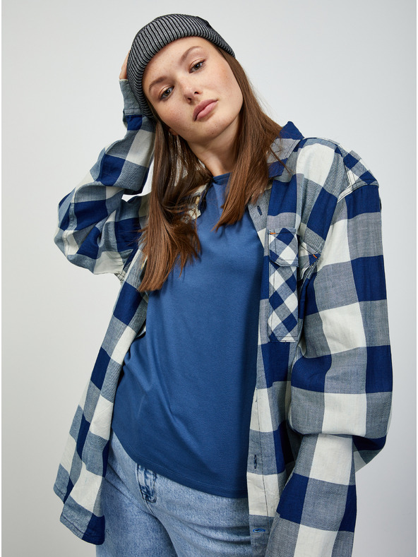 ZOOT.lab Modré dámske základné tričko ZOOT.lab Shia