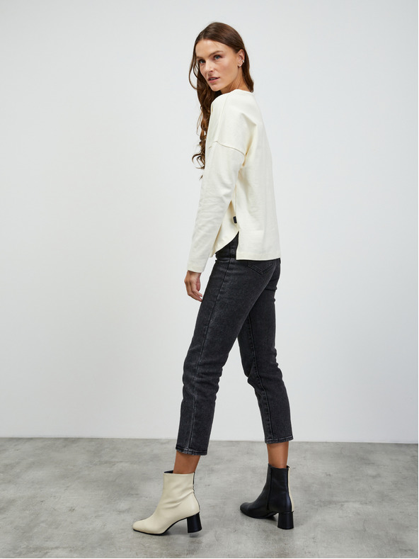 ZOOT.lab Krémové dámske základné tričko s dlhým rukávom ZOOT.lab Bambie