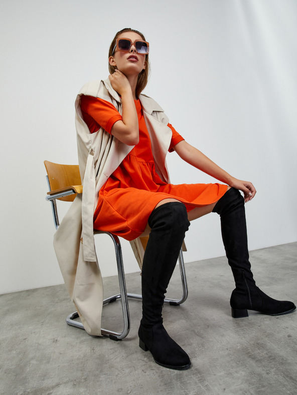 ZOOT.lab Oranžové teplákové šaty basic ZOOT.lab Monika 2