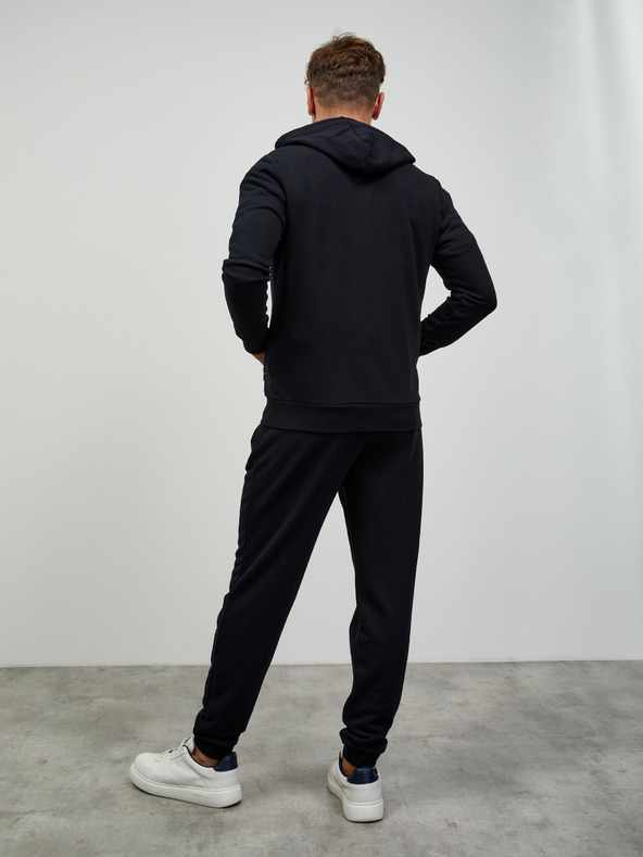 ZOOT.lab Čierna pánska základná mikina na zips s kapucňou ZOOT.lab Ralph