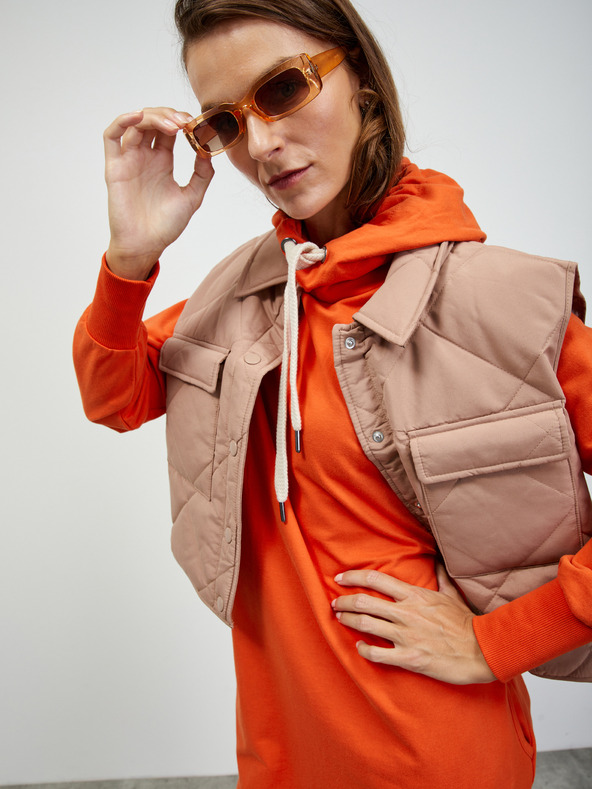 ZOOT.lab Oranžová základná mikina s kapucňou ZOOT.lab Kirsten