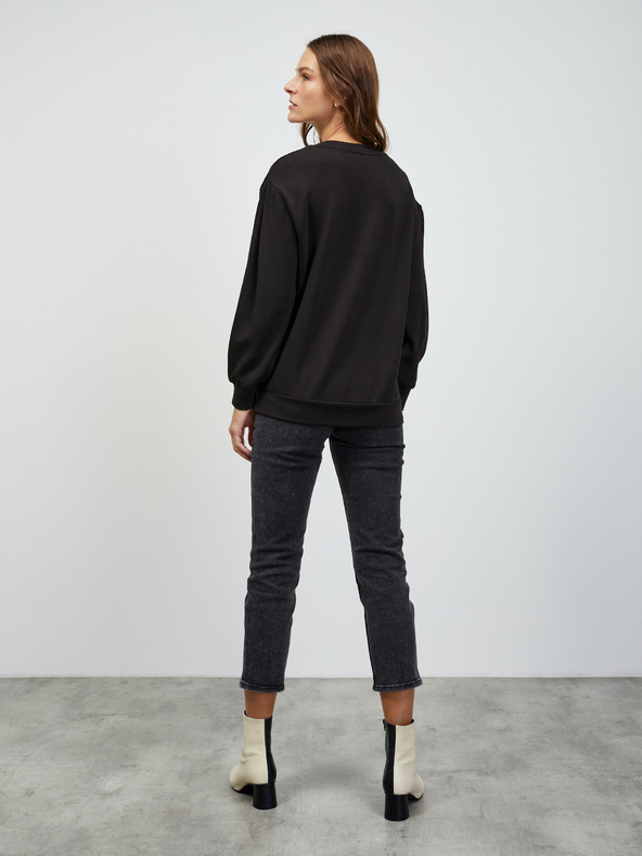 ZOOT.lab Čierna dámska základná mikina ZOOT.lab Brooklin