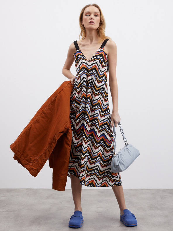 ZOOT.lab Bielo-čierna dámska vzorovaná poltopánka ZOOT.lab Nichel