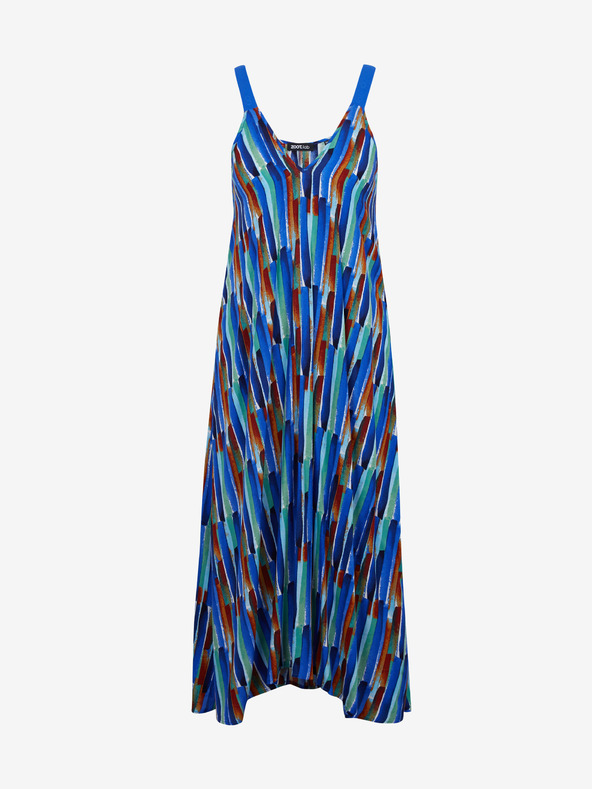 ZOOT.lab Modré dámske vzorované midišaty ZOOT.lab Mari