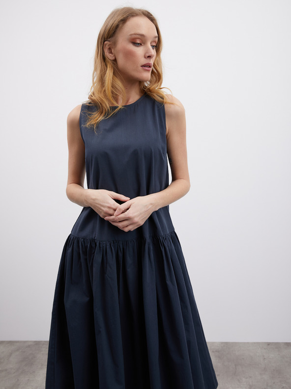 ZOOT.lab Tmavosivé dámske volánové šaty ZOOT.lab Urbana