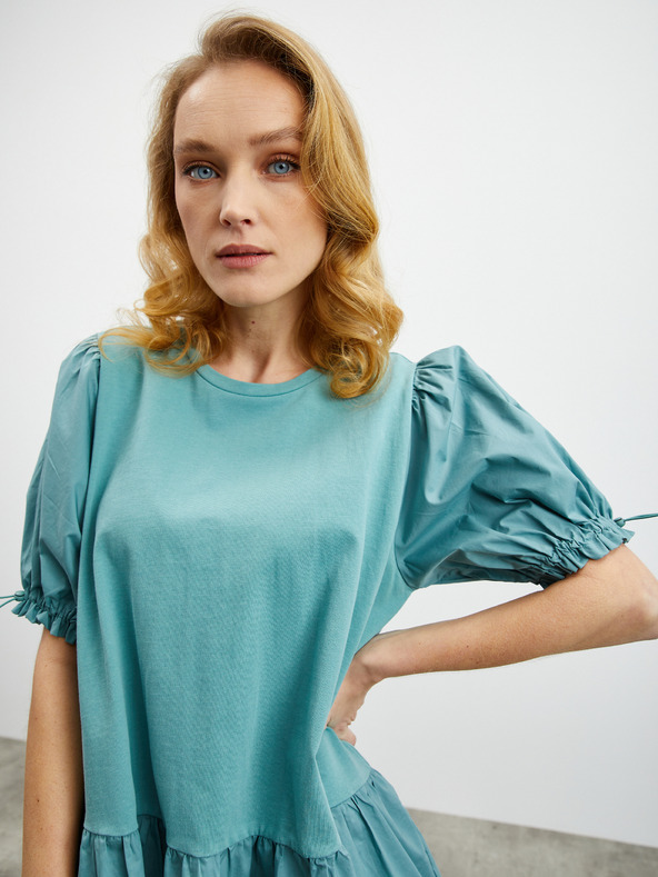 ZOOT.lab Modré dámske rifľové šaty ZOOT.lab