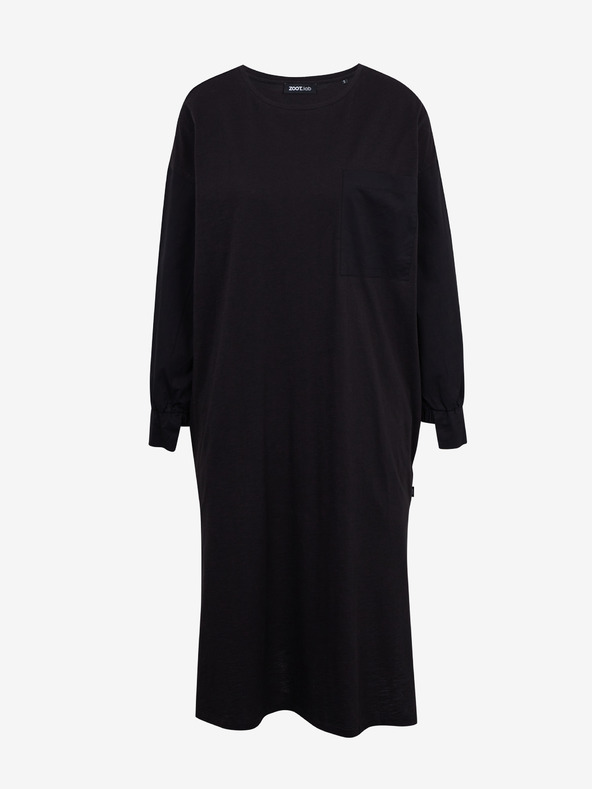 ZOOT.lab Čierne dámske šaty s rozparkom ZOOT.lab Fjola