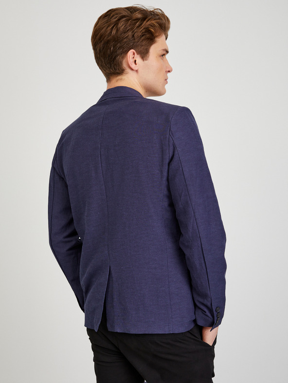 ZOOT.lab Tmavomodrá pánska plátenná bunda ZOOT.lab Joseph