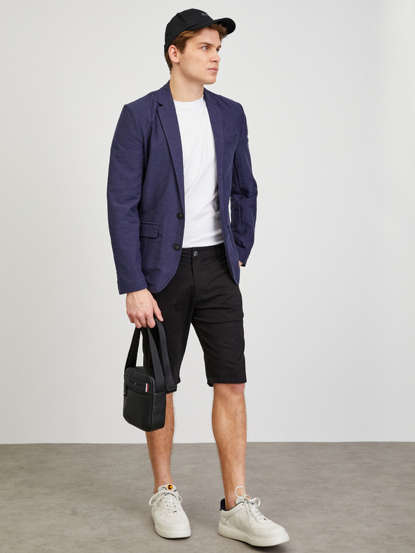 ZOOT.lab Tmavomodrá pánska plátenná bunda ZOOT.lab Joseph