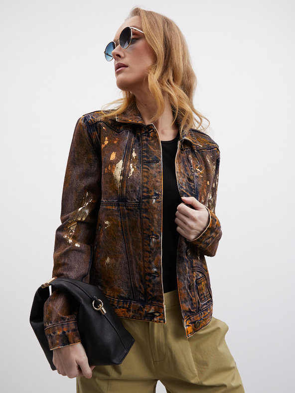 ZOOT.lab Khaki dámske nohavice so širokými nohavicami ZOOT.lab Tersita