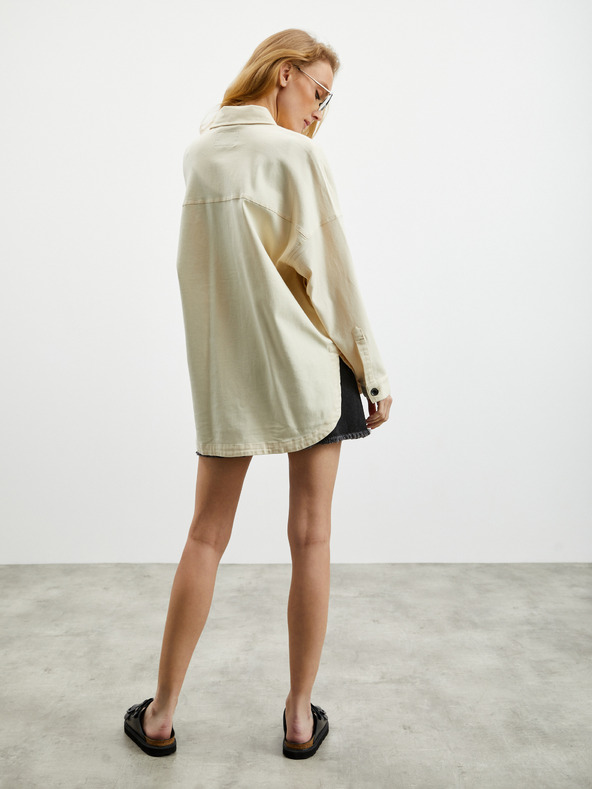 ZOOT.lab Krémový dámsky oversize top ZOOT.lab Becca