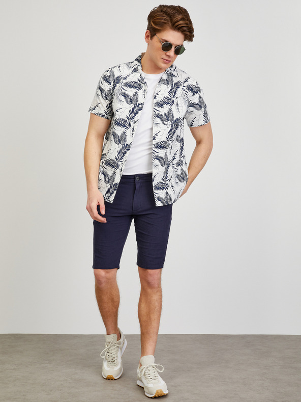 ZOOT.lab Tmavomodré pánske chino šortky ZOOT.lab Gavin