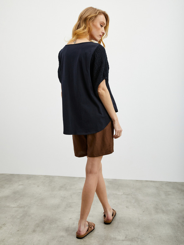 ZOOT.lab Čierne dámske oversize tričko ZOOT.lab Kyala