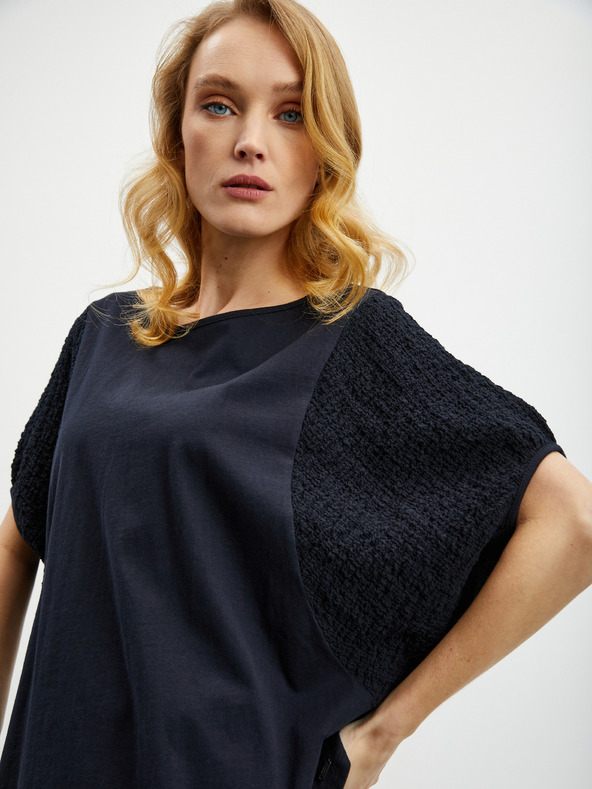 ZOOT.lab Čierne dámske oversize tričko ZOOT.lab Kyala