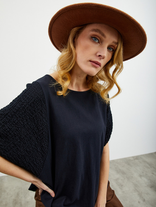 ZOOT.lab Čierne dámske oversize tričko ZOOT.lab Kyala