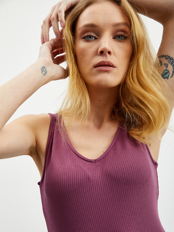 ZOOT.lab Fialové dámske rebrované body ZOOT.lab Olga