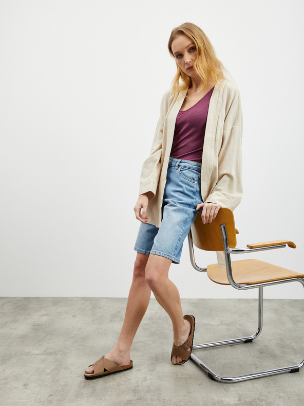 ZOOT.lab Fialové dámske rebrované body ZOOT.lab Olga