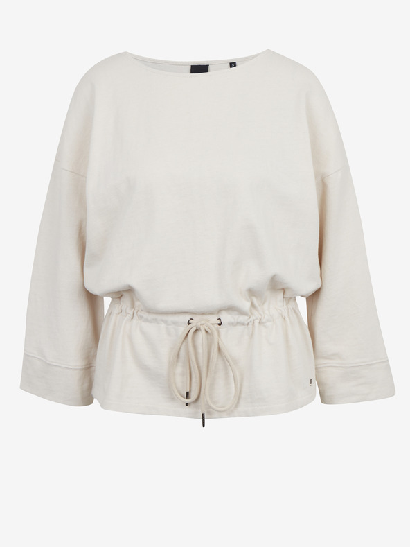 ZOOT.lab Krémová nadrozmerná mikina so šnúrkou v páse ZOOT.lab