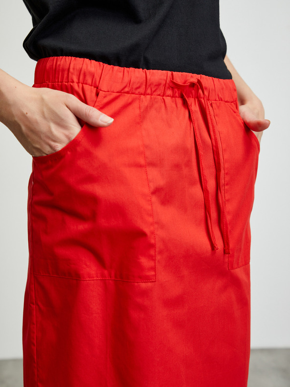 ZOOT.lab Červená sukňa s vreckami ZOOT.lab Zoe