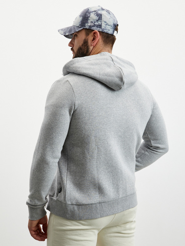 ZOOT.lab Šedá pánska základná žíhaná mikina na zips ZOOT.lab Michael