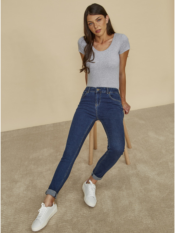 ZOOT.lab Modré dámske džínsy slim fit strihu ZOOT.lab