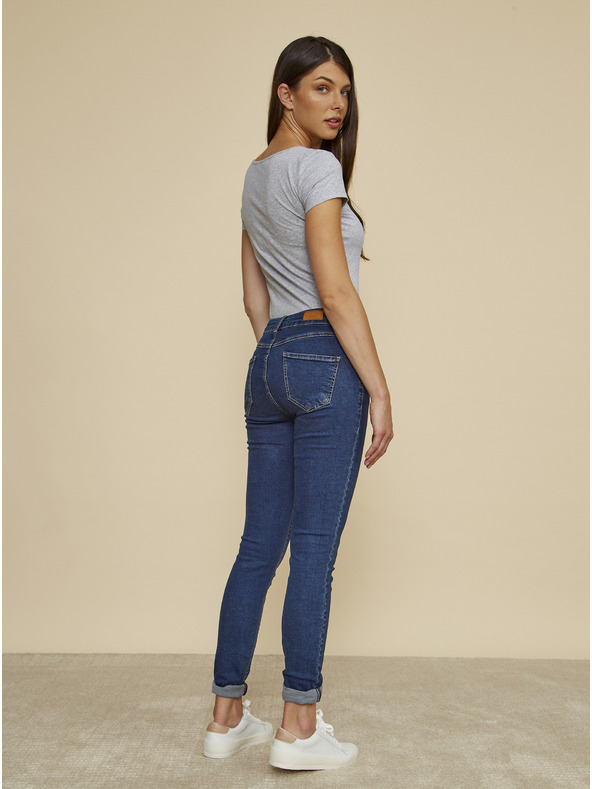 ZOOT.lab Modré dámske džínsy slim fit strihu ZOOT.lab