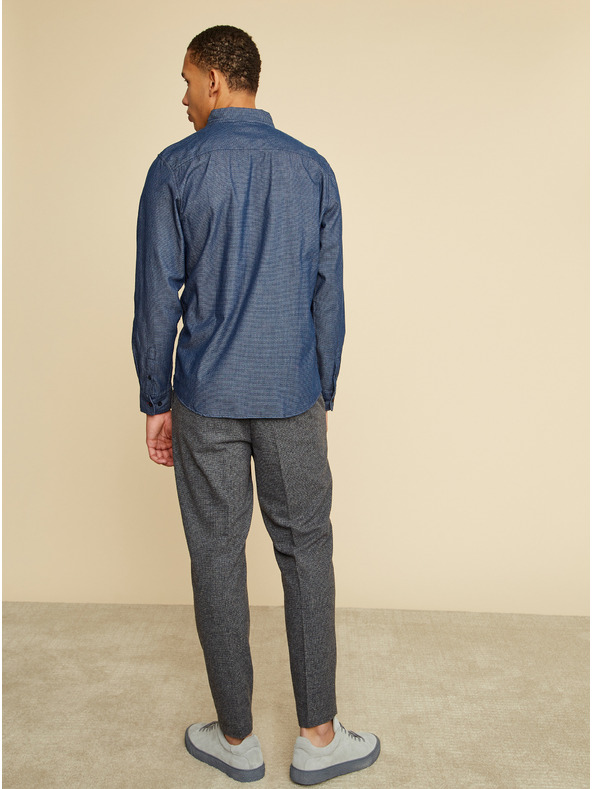 ZOOT.lab Modrá pánska košeľa ZOOT.lab Aiden