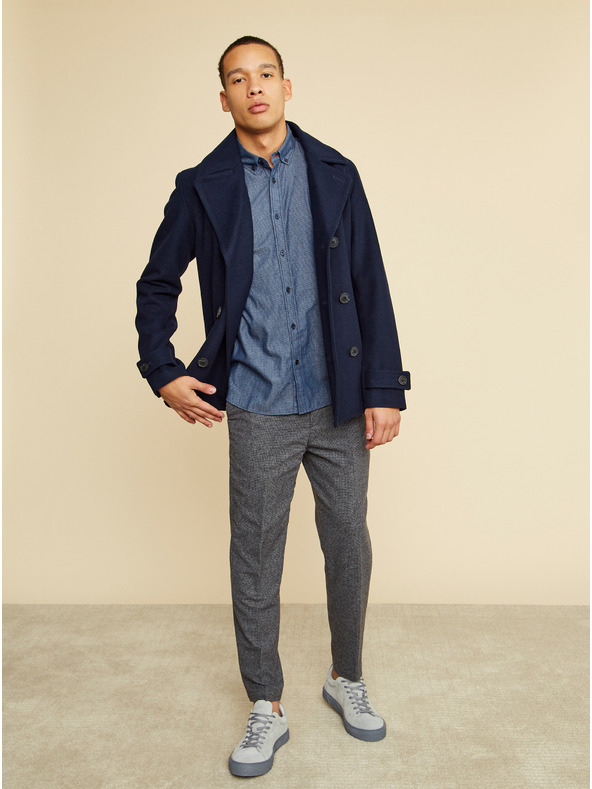 ZOOT.lab Modrá pánska košeľa ZOOT.lab Aiden