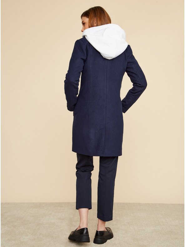 ZOOT.lab Dámsky tmavomodrý vlnený kabát ZOOT.lab Klara