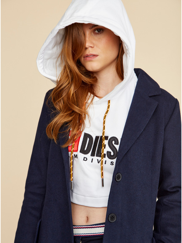 ZOOT.lab Dámsky tmavomodrý vlnený kabát ZOOT.lab Klara