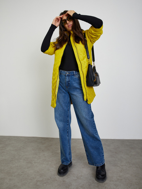 ZOOT.lab Zelenožltý dámsky prešívaný kabát ZOOT.lab Molly