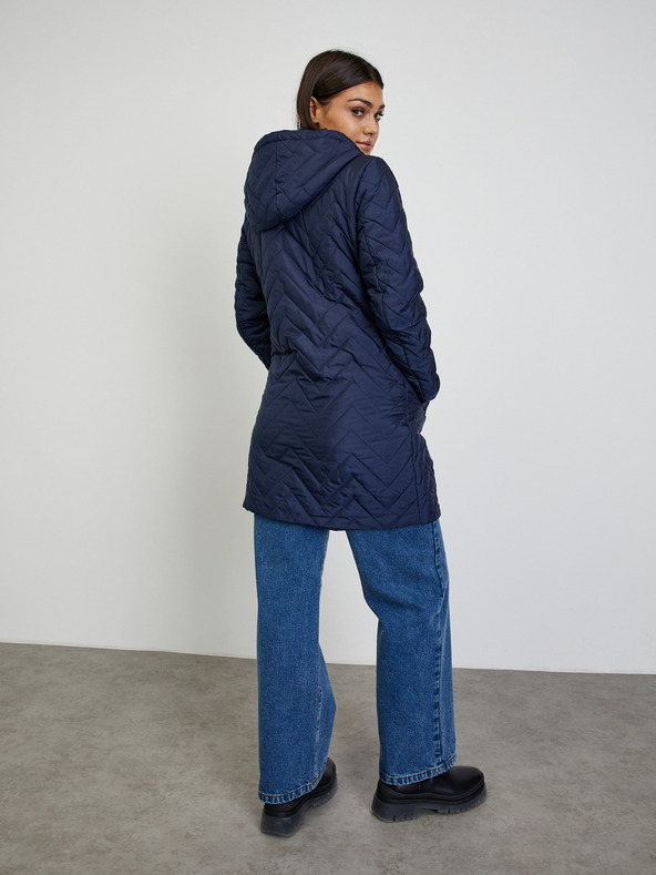 ZOOT.lab Tmavomodrý dámsky prešívaný kabát ZOOT.lab Molly