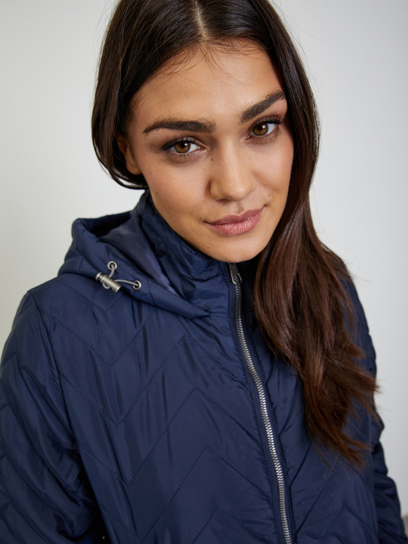 ZOOT.lab Tmavomodrý dámsky prešívaný kabát ZOOT.lab Molly