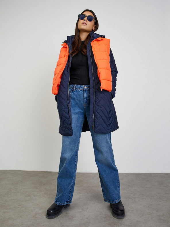 ZOOT.lab Tmavomodrý dámsky prešívaný kabát ZOOT.lab Molly