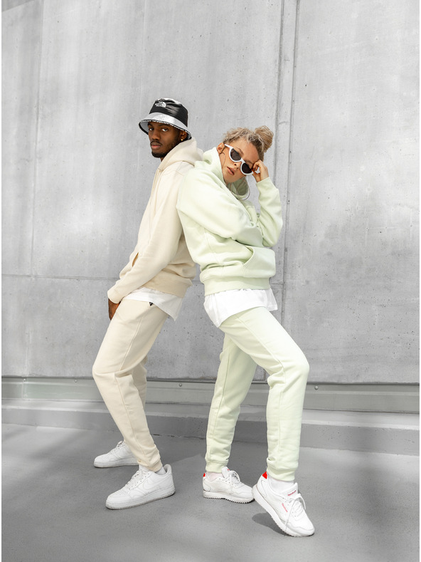 ICOONIC Béžové unisex základné tepláky ICOONIC