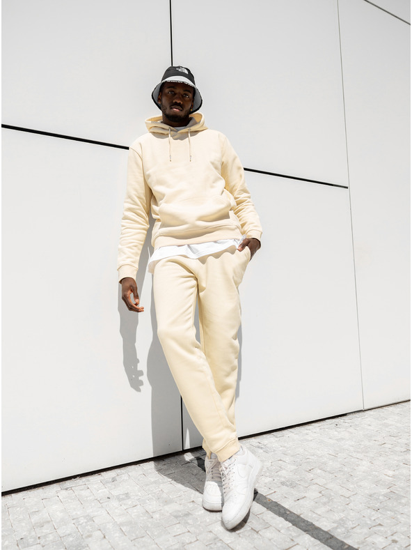 ICOONIC Béžové unisex základné tepláky ICOONIC