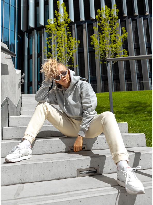 ICOONIC Béžové unisex základné tepláky ICOONIC