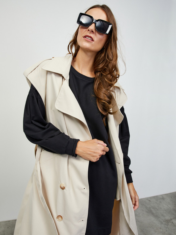 ZOOT.lab Čierne dámske mikinové základné šaty ZOOT.lab Sloane