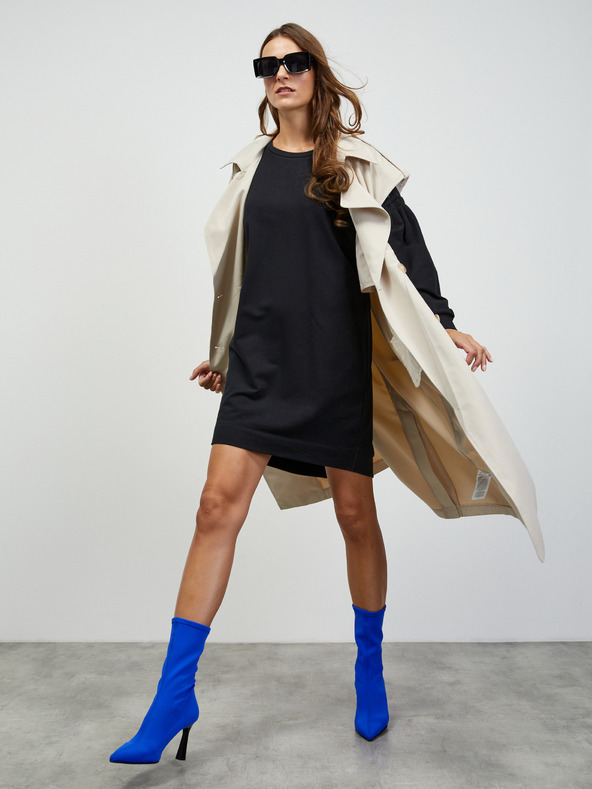 ZOOT.lab Čierne dámske mikinové základné šaty ZOOT.lab Sloane