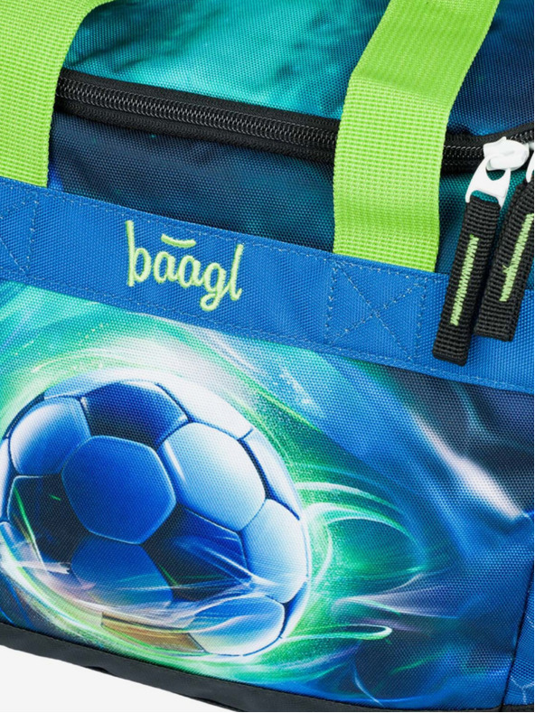 BAAGL  Modrá detská športová taška Futbal Lopta Baagl