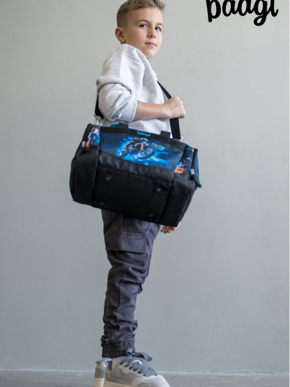 BAAGL  Modrá Detská športová taška Motorka Baagl